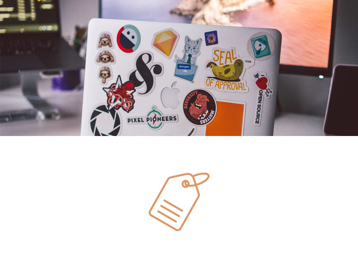 Création d'étiquettes pour commerçants - Graphiste freelance