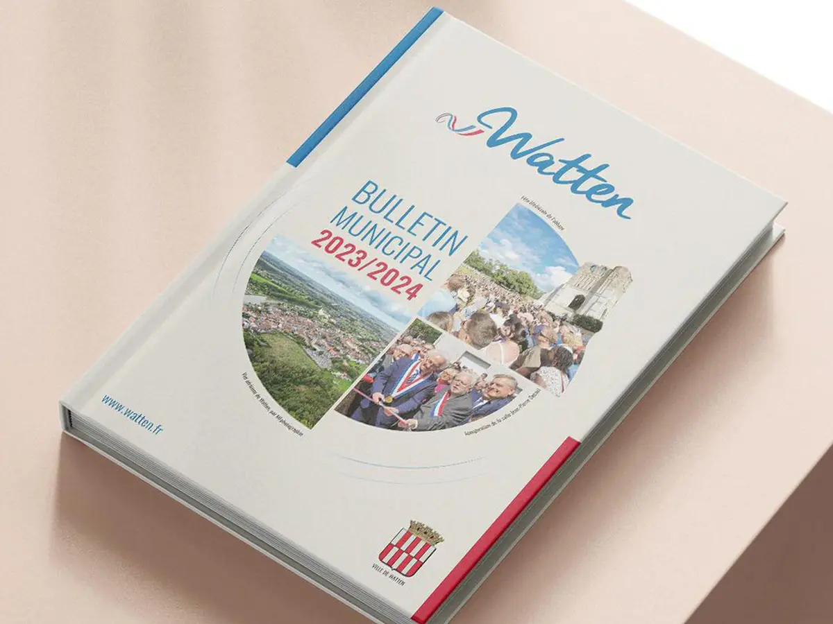 Bulletin municipal commune Watten brochure — Graphiste freelance