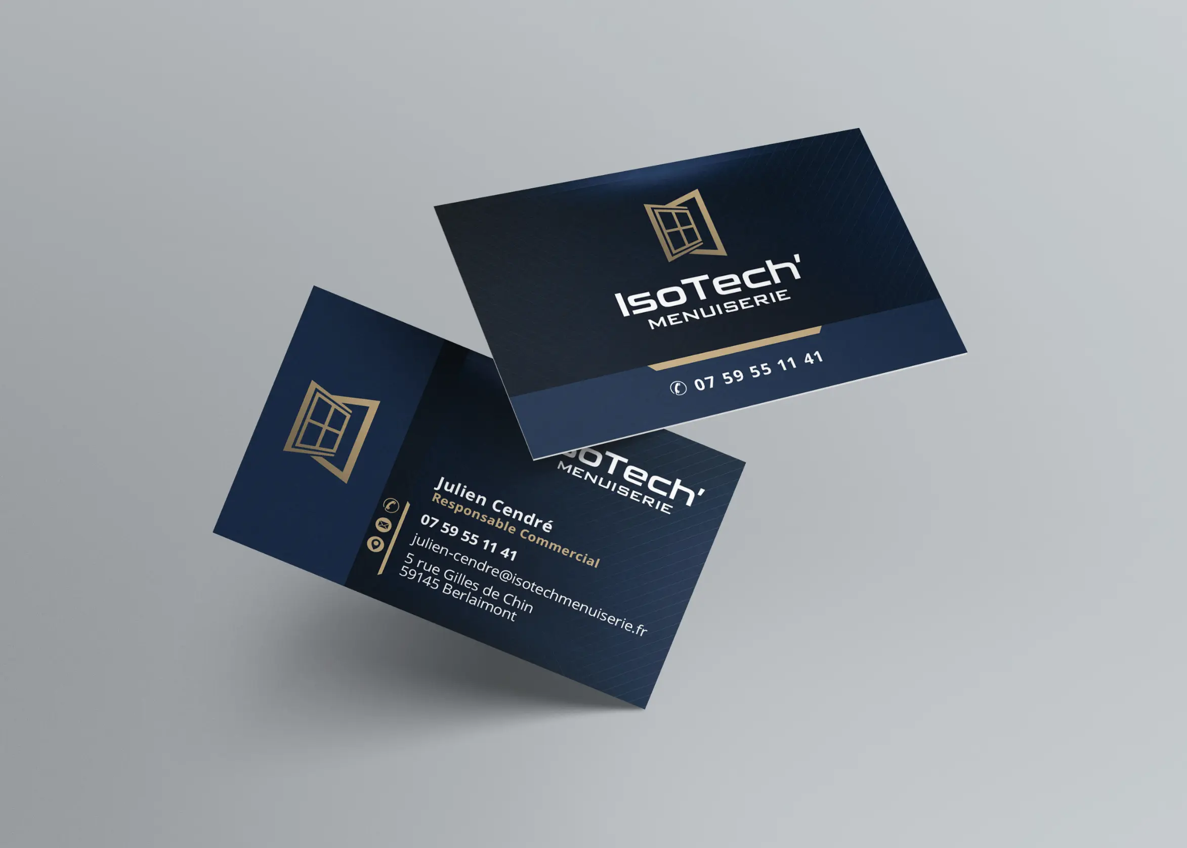 Carte de visite tampon - Graphiste Hauts-de-France