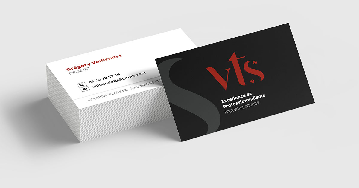 Création de cartes de visite pour entrepreneur - Graphiste freelance
